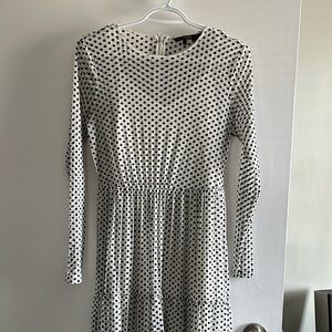 Polka Dot Dress in Black and White